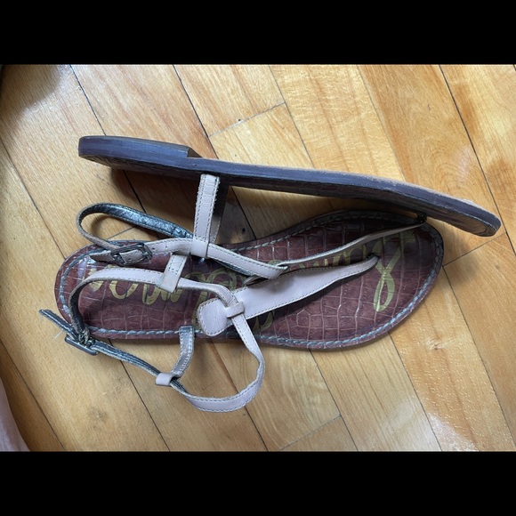 Sam Edelman size 7.5 Summer Nude flat Sandals - Picture 2 of 2